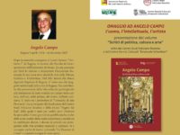 Omaggio ad ANGELO CAMPO. Presentazione del volume “Scritti di politica, cultura e arte”